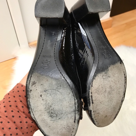 TORY BURCH Black Patent Leather Studded  Pumps - Picture 4 of 8